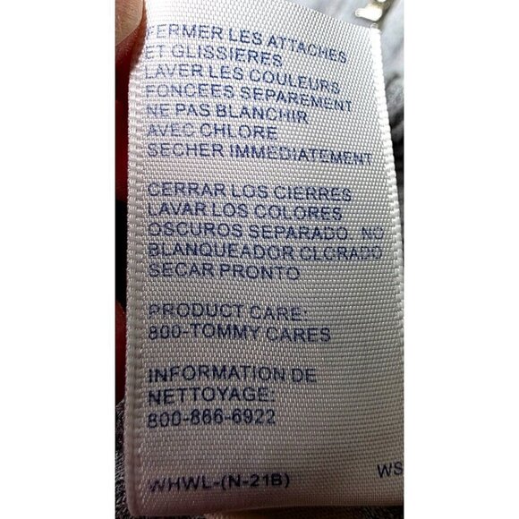 Tommy Hilfiger Women's Gray Cotton Hoodie Knit Sleeve Full-Zip Sweater Large - Picture 14 of 14